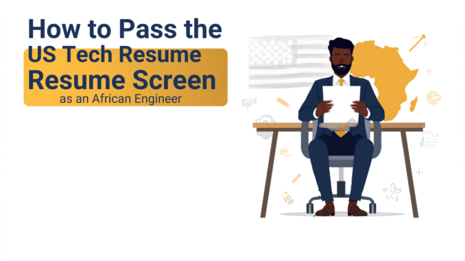 How to Pass the US Tech Resume Screen as an African Engineer (with Templates)